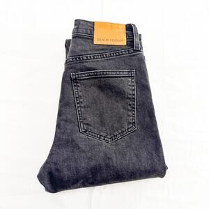 Denim Forum The Yoko High Rise Slim Button Fly Denim Jeans Size 25 x 28L